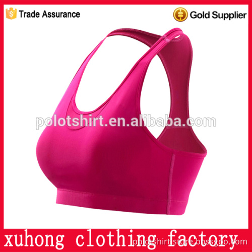 factory price high quality latest design Removable pads sports bra